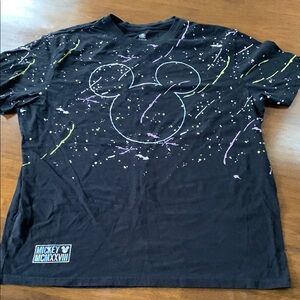 Disney Black Tee with Mickey Mouse Design